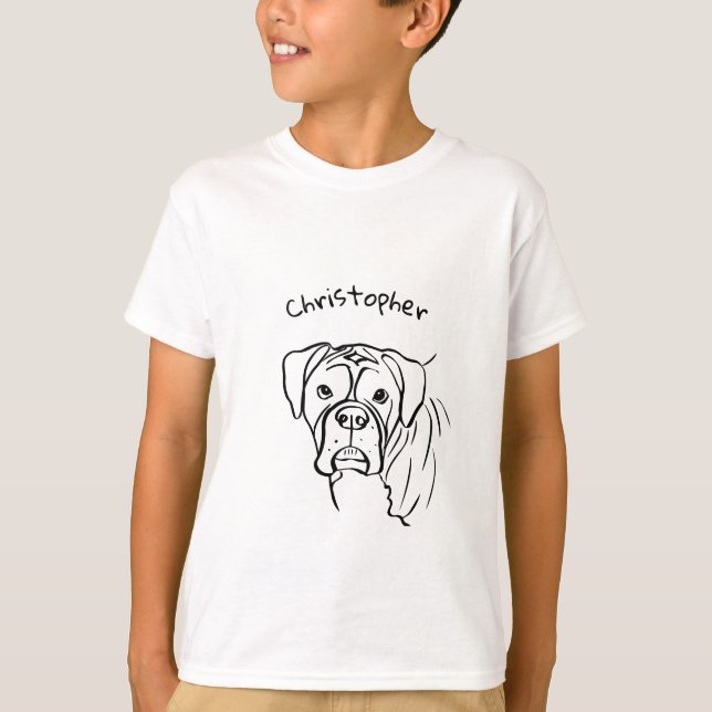 Whimsisk ruta: Redigerbar textradsartikel T Shirt (Framsida)