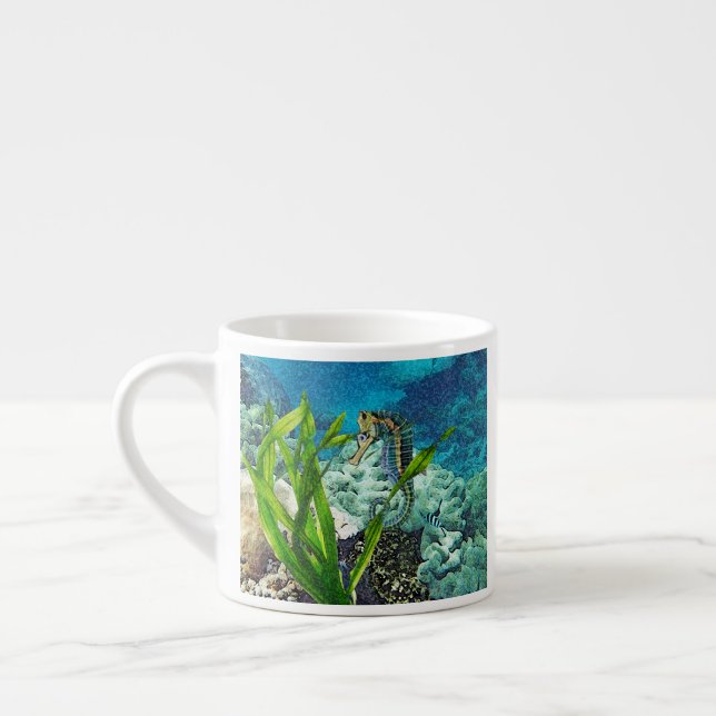 Whimsisk sjöhäst espressomugg (Vänster)