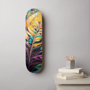 Whimsisk skog mini skateboard bräda 18,5 cm