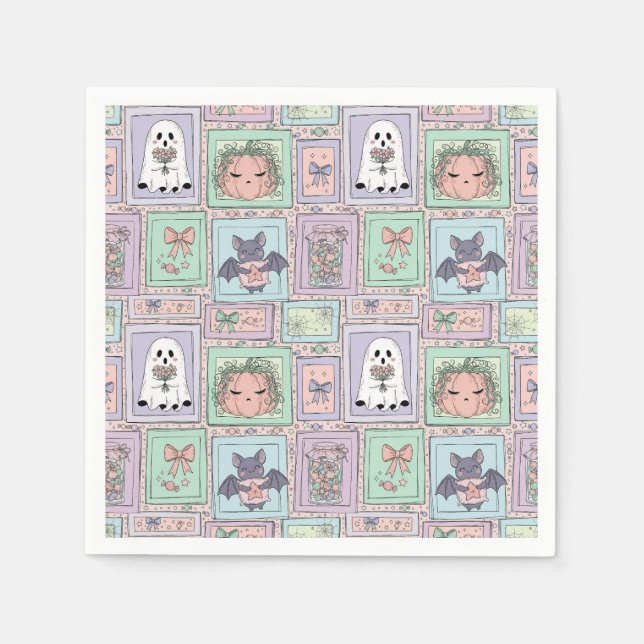 Whimsisk sprit i Pastel Dreams Pappersservett (Framsidan)