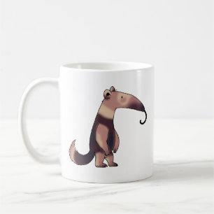 Whimsisk Tecknad Anteater Art Kaffemugg
