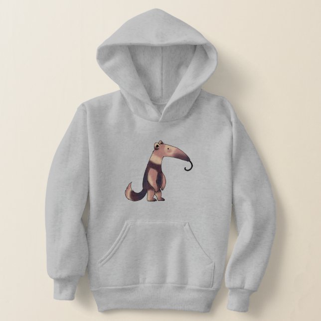 Whimsisk Tecknad Anteater Art T Shirt (Laydown)