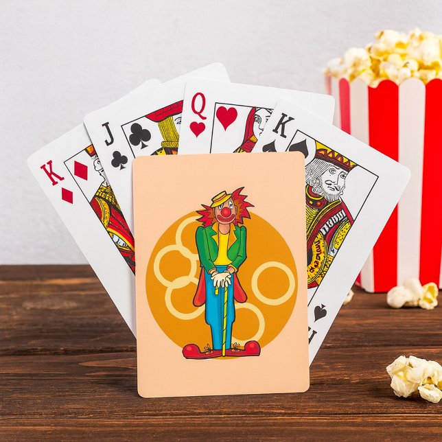 Whimsisk Tecknad Stängd med Ljusa färger Casinokort (Skapare uppladdad)