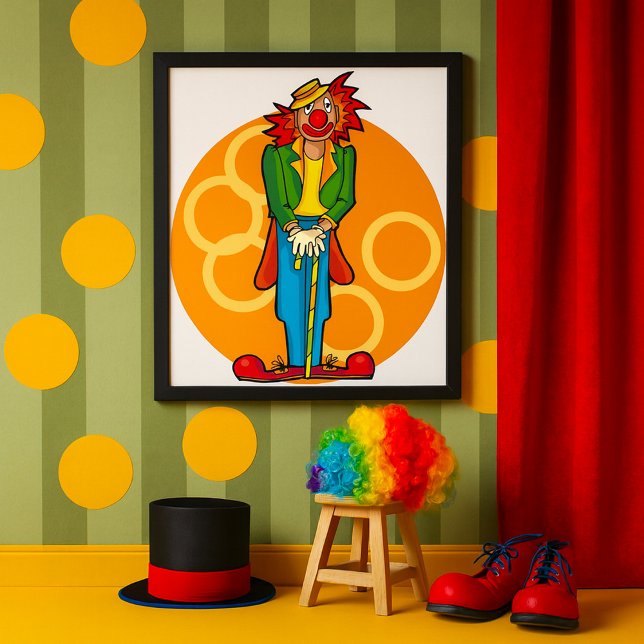 Whimsisk Tecknad Stängd med Ljusa färger Poster (Skapare uppladdad)