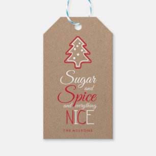 Whimsisk typografi och Julgran Presentetikett