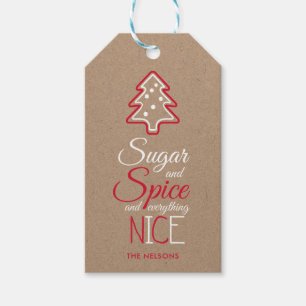 Whimsisk typografi och Julgran Presentetikett