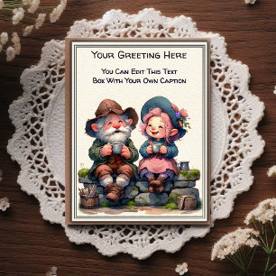 Whimsisk vardaglig sentimental saga bok konst vykort