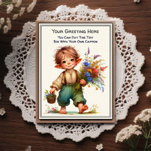 Whimsisk vardaglig sentimental saga konstbok vykort