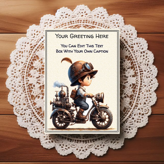 Whimsisk vardaglig sentimental Steampunk konst   Vykort (Skapare uppladdad)