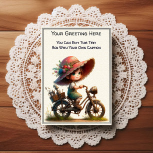 Whimsisk vardaglig sentimental Steampunk konst Vykort