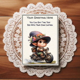 Whimsisk vardaglig sentimental Steampunk konst   Vykort