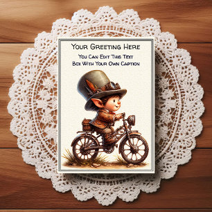 Whimsisk vardaglig sentimental Steampunkskonst   Vykort