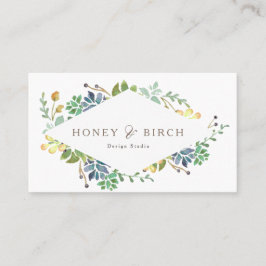 Whimsisk vattenfärg | AFFÄRSKORT Visitkort