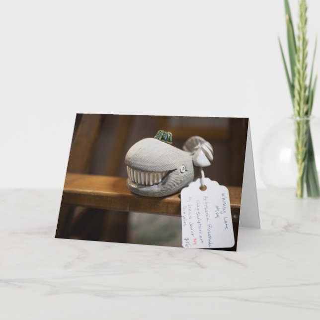 Whimsisk vedsäckskulptur kort (Framsida)