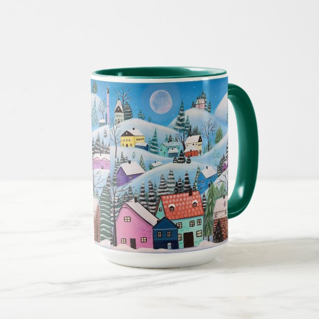 Whimsisk vinterlandskap  mugg (Framsida höger)