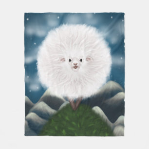 Whimsisk Wooly: Fånig Toppen Fluffy Sheep på Fleecefilt