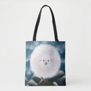 Whimsisk Wooly: Fånig Toppen Fluffy Sheep på Tygkasse