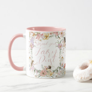 Whimsiska Älvor Birthday Wildblomme Meadow Mugg