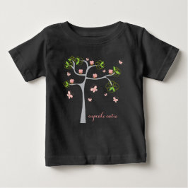 Whimsiska Muffinsar Birthday Träd Butterflies Girl T-shirt