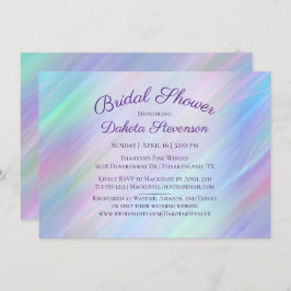 Whimsiskt avfall | Holo Fairy Ombre Rainbow Shower Inbjudningar