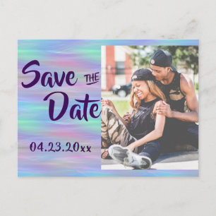Whimsiskt avfall Holo Fairy Pastel Photo Event Meddelande Vykort