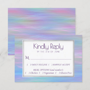 Whimsiskt avfall Holo Fairy Pastel Rainbow Entre OSA Kort