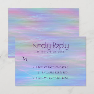 Whimsiskt avfall Holo Fairy Pastel Rainbow OSA Kort