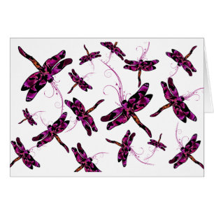 Whimsiskt Dragonlies Card Hälsningskort