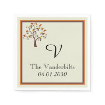 Whimsiskt fall Monogram Bröllop Monogram Bröllop