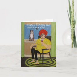 Whimsiskt födelsedagskort kort