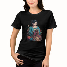 Whimsiskt konsthantgarn Art T-Shirt