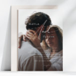 Whimsiskt, minimalistiskt skript | Svartfoto Bröll Inbjudningar<br><div class="desc">Det här vismliga minimalistiska manuset | Svart fotobröllopsinbjudning är perfekt för din klassiska, enkla, svarta och vita, moderna boho bröllop. Utformningen har elegant, delikat och romantiskt handskrivet kalligrafibrev med formell shabby chic-typografi. Det kommer att se bra ut när som helst under bröllop-säsongen: vår, sommar, fall eller vinter! Produkten är redigerbar...</div>