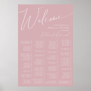Whimsiskt skript Alfabetiskt säte i Dusty Ro Poster
