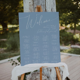 Whimsiskt skript | Dusty Blue Alphabetical Seite