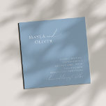 Whimsiskt skript | Dusty Blue Square Bröllop Inbjudningar<br><div class="desc">Vi presenterar vårt fantastiska visuella skript | perfekt för inbjudan till ett dammigt blått bröllop till din enkla, moderna boho vår firande. Vår elegant är utformad med en pulserande ljus, pastellpalett färg med ett kalligrafiskt skript för chic av vintage. Oavsett om du föredrar ett minimalistiskt eller klassiskt stil, erbjuder vår...</div>