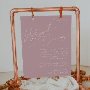 Whimsiskt skript Dusty Ro Unplugged Ceremony Poster