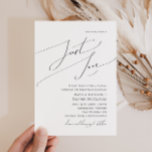 Whimsiskt skript Inget Finare just Kärlek Bröllop Inbjudningar<br><div class="desc">Det här visuella manuset inget finare bara kärlek bröllopsinbjudan är perfekt för din klassiska, enkla, svarta och vita, minimala, moderna boho bröllop. Utformningen har elegant, delikat och romantiskt handskrivet kalligrafibrev med formell shabby chic-typografi. Det kommer att se bra ut när som helst under bröllop-säsongen: vår, sommar, fall eller vinter! Produkten...</div>