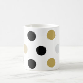 💫 Whimsiskt Vågar: Round Polka Mönster Mugg
