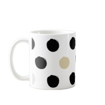 💫 Whimsiskt Vågar: Round Polka Mönster Mugg
