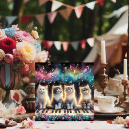 Whimsiskt vattendjup Regnbågslangar Alla hjärtans Julkort