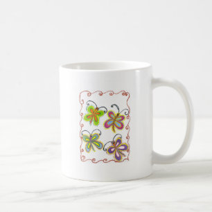 Whimsiskt Vingar: Förbluffande fjärilsteknisk desi Kaffemugg