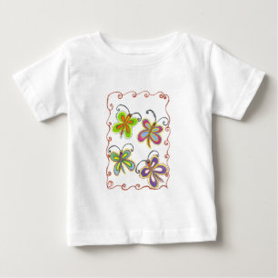 Whimsiskt Vingar: Förbluffande fjärilsteknisk desi T Shirt