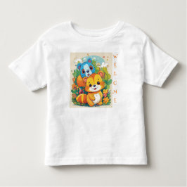 Whimsiskt Wildlife Wonderland Kids T-Shirt Design