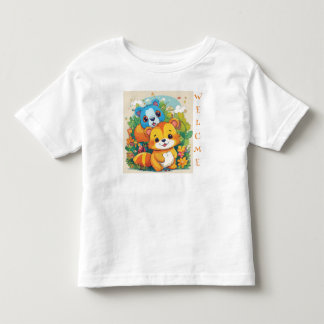 Whimsiskt Wildlife Wonderland Kids T-Shirt Design
