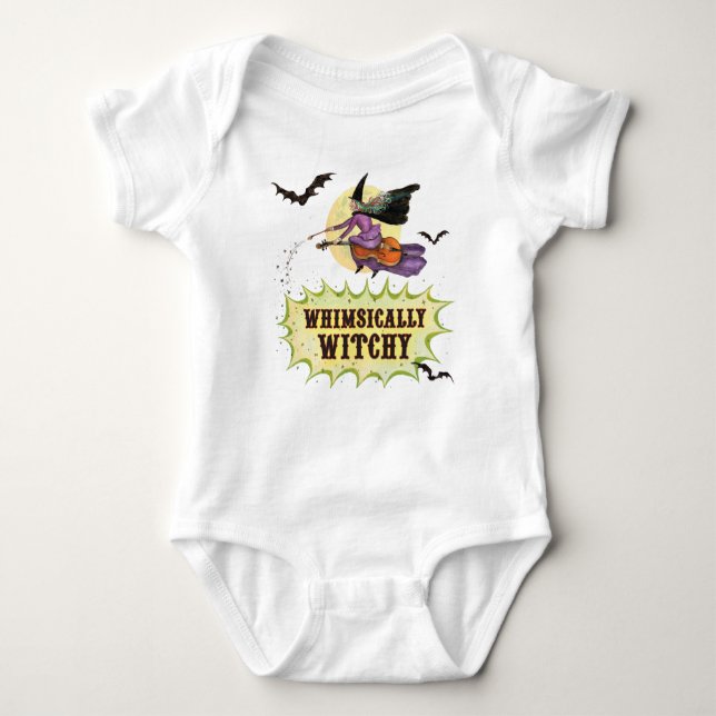 Whimsiskt Witchy One Biet för Baby T Shirt (Framsida)