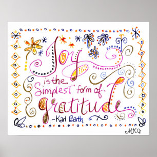 Whimsitude Art Hand Lettered Quote Poster