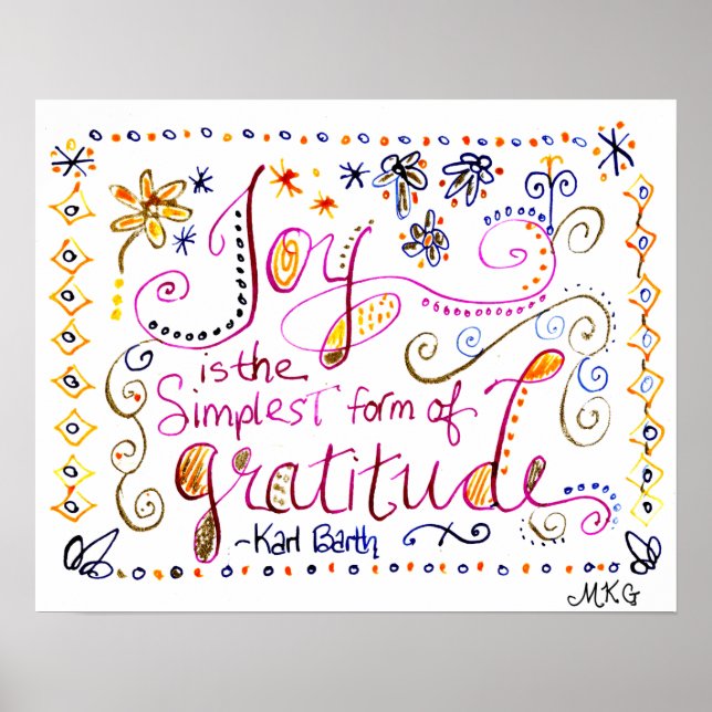 Whimsitude Art Hand Lettered Quote Poster (Framsidan)