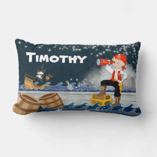 Whimsize Personalize Pirat Boy Natt Lumbarkudde