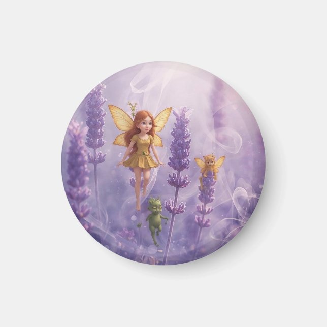 Whimsy Among the Purple Blooms Magnet (Framsidan)