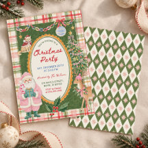 Whimsy Färgglad Julfest Inbjudan